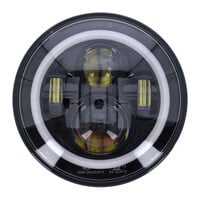 Faro Led De 7 Pulgadas | Negro | 4 Brillante