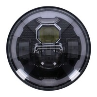 Bright | 7 Inch Led Headlamp Unit | Black