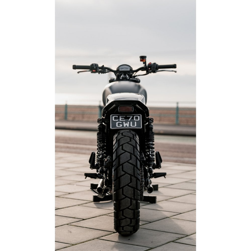Motone Heckklappe-Set Street Twin / Street Scrambler / T100 / T120 | Gort Hellschwarz