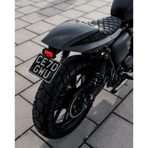 Motone Heckklappe-Set Street Twin / Street Scrambler / T100 / T120 | Gort Hellschwarz