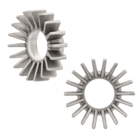 Colliers De Serrage Pour Écrous D'Échappement Bmw Boxer Big Fin | Tête D'Air Refroidie Par Air | Paire | Shotblast Vintage Ou Noir Ou Noir Contrasté/Poli Ou Poli
