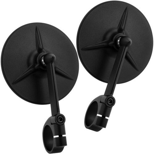 Motone 2X Triline Billet Lenkerendenspiegel | Typ R (E-Mark) | Bar-End | Paar