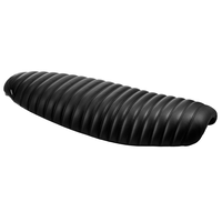 The Viper-MK.II Low Profile Skinny Ribbed Seat | Black