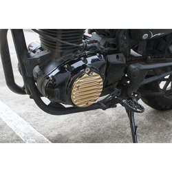 Honda CB350 Engine Cover LHS | Ribbed | Brass Or Polished