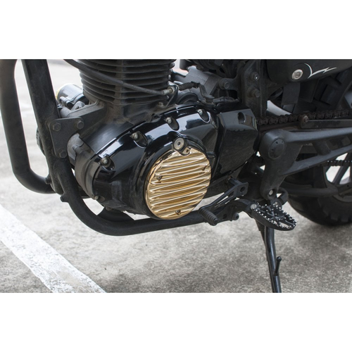 Motone Honda CB350 Engine Cover LHS | Ribbed | Brass Or Polished