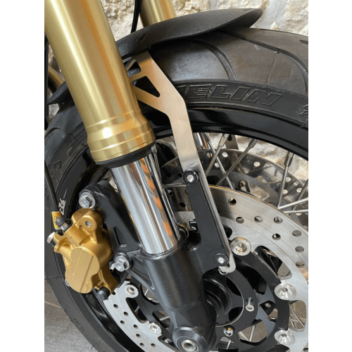 Raw Metal Racers Guardabarros Delantero Para Conversión De Horquilla Triumph 675 | Elija Tamaño