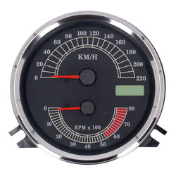 F L Speedo/ Tachometer | '00-03 Face' | Black | Electronic Drive