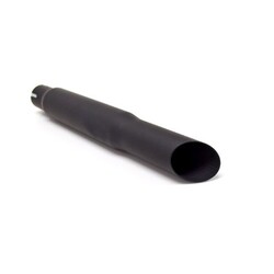 Slash Cut Silenziatore Corto Nero Acciaio 38 mm - 45 mm
