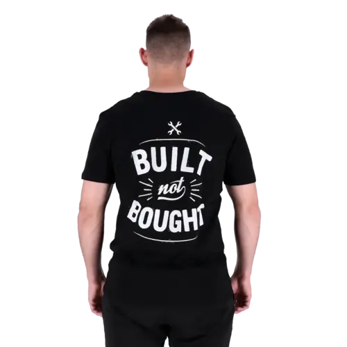 MCU Camiseta Built Not Bought | Zwart