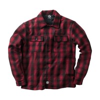 Camicia Scozzese Foderata In Lana | Rosso/Nero | Scegli La Taglia