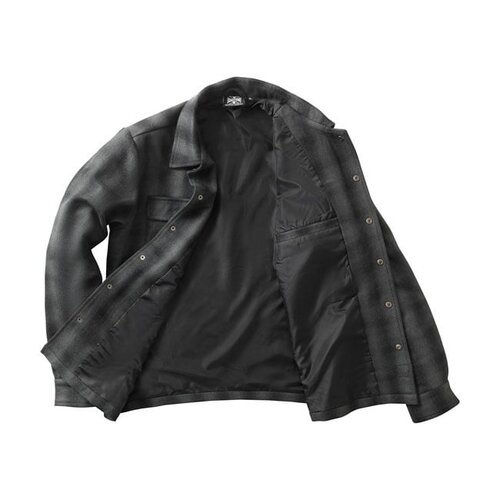 West Coast Choppers Camisa A Cuadros Forrada De Lana | Carbón/Negro | Elige Talla