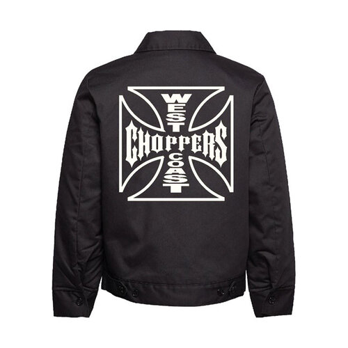 West Coast Choppers Veste De Travail Doublée OG | Noir | Choisir La Taille