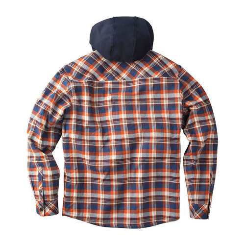 West Coast Choppers Chaqueta De Franela Con Forro Sherpa | Marrón/Naranja | Elige Talla