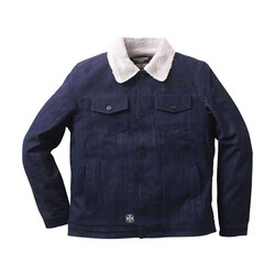 Sherpa Lined Denim Jacket | Blue | Choose Size