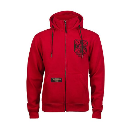 West Coast Choppers Sweat À Capuche Zippé OG ATX | Rouge | Choisir La Taille