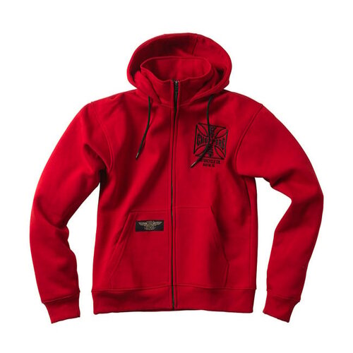 West Coast Choppers Sweat À Capuche Zippé OG ATX | Rouge | Choisir La Taille
