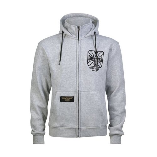 West Coast Choppers OG ATX Zip Hoodie | Grey Melange | Choose Size