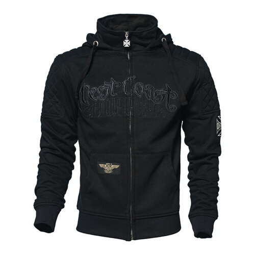 West Coast Choppers Felpa Con Cappuccio Choppers Por Vida | Nero | Scegli La Taglia