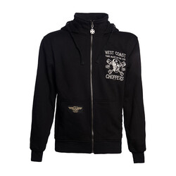 Hoodie Met Hoge Snelheid En Ritssluiting | Zwart | Kies De Maat