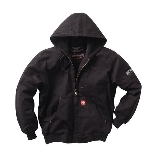 West Coast Choppers Strapazierfähige Canvas-Arbeitsjacke | Schwarz | Größe Auswählen