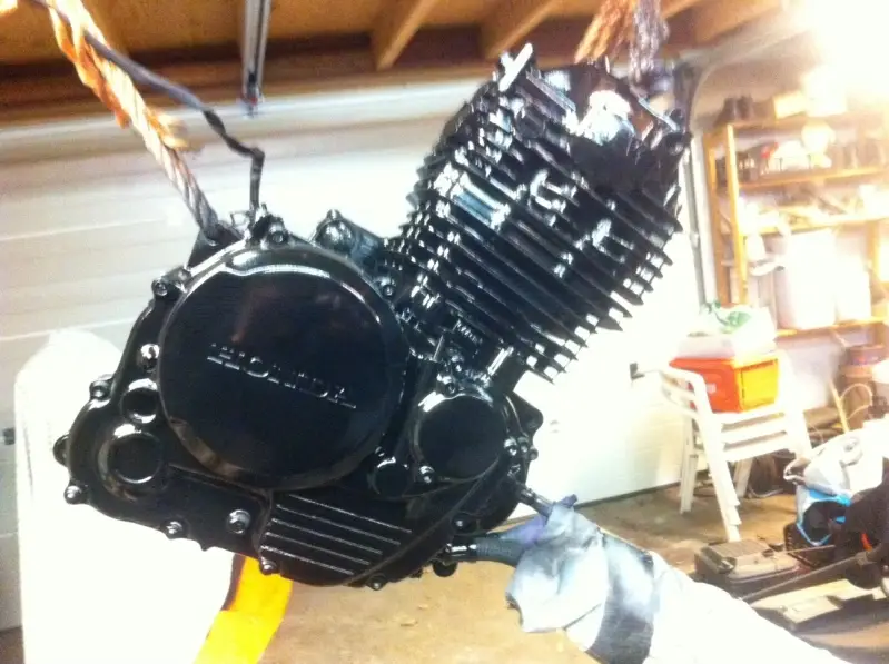 painted honda engine