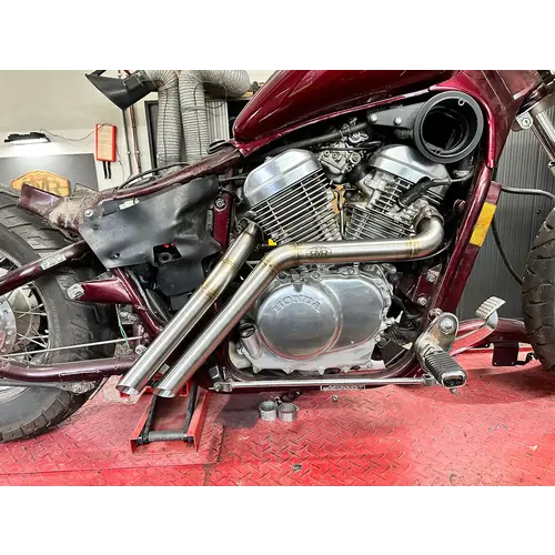 Raw Metal Racers Leafblower Exhaust - Honda VT600 Shadow / Honda VLX 1988-2008