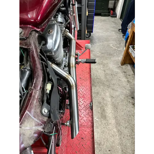 Raw Metal Racers Leafblower Exhaust - Honda VT600 Shadow / Honda VLX 1988-2008