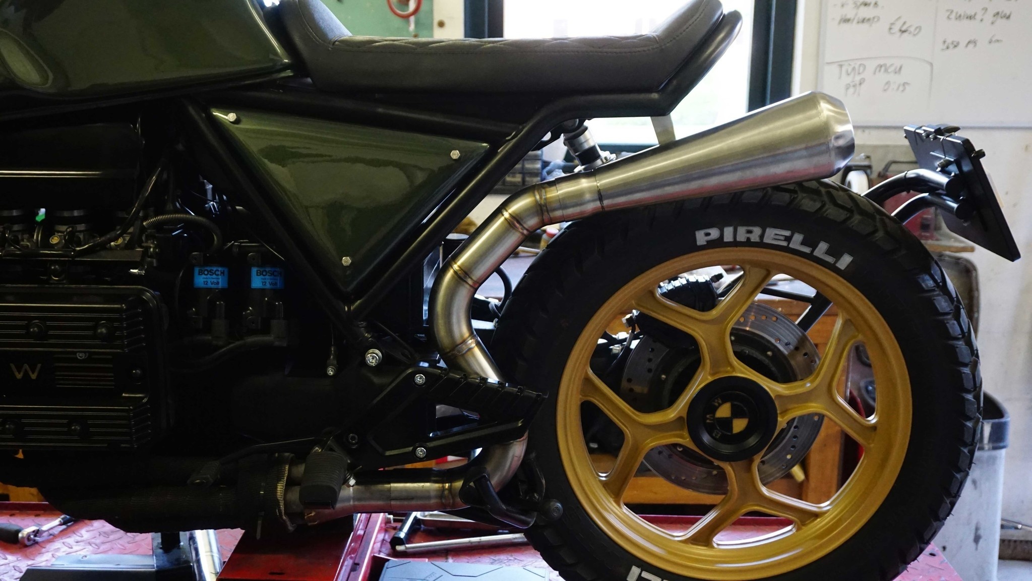 High Mount escape Link-pipe BMW K100 (acero inoxidable) kopen bij