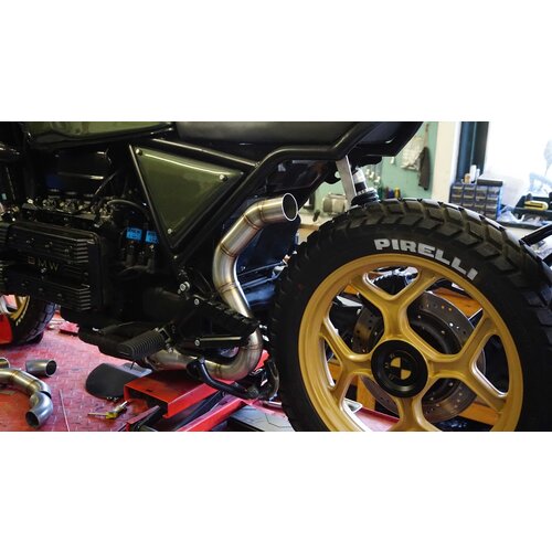 Raw Metal Racers Tubo di collegamento scarico alto BMW K100 (acciaio inossidabile)