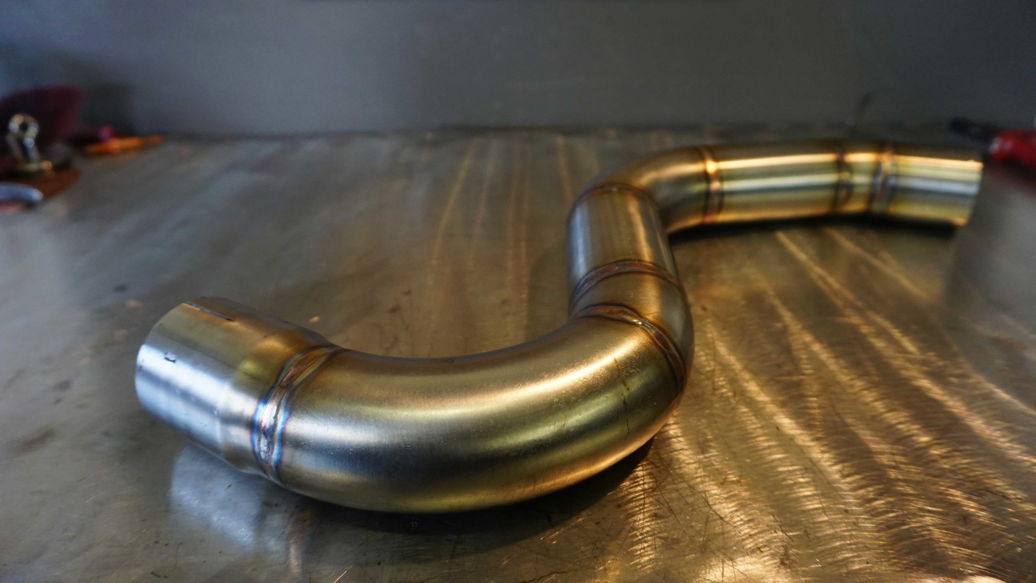 High Mount escape Link-pipe BMW K100 (acero inoxidable)