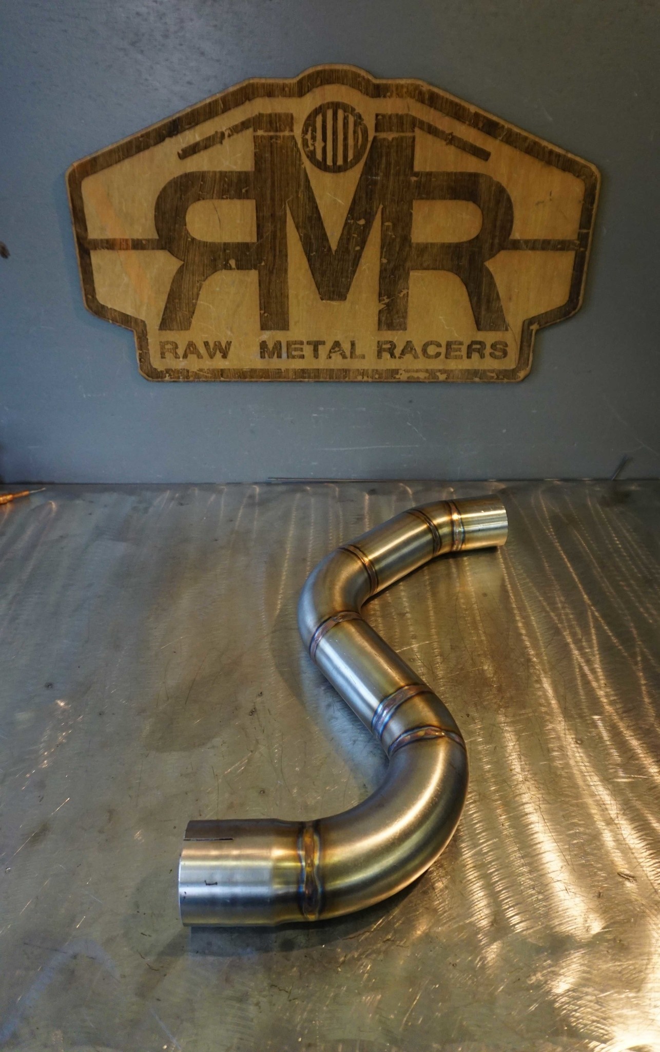 High Mount escape Link-pipe BMW K100 (acero inoxidable)