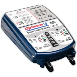 Chargeur-mainteneur de batterie double Optimate 3