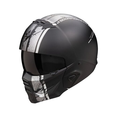 Scorpion Exo-Combat II Signore | Nero Opaco/Argento | Scegli La Taglia