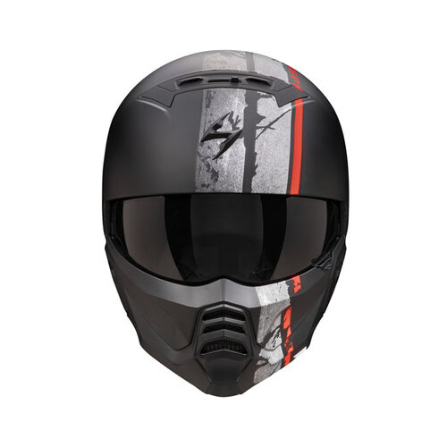 Scorpion Exo-Combat II Signore | Nero Opaco/Rosso | Scegli La Taglia