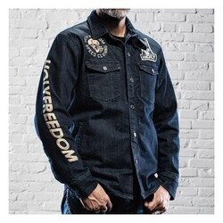 Genua Stampato Jacke | Denim