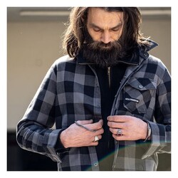 Chemise Jessie James | Gris/Noir | Choisissez La Taille