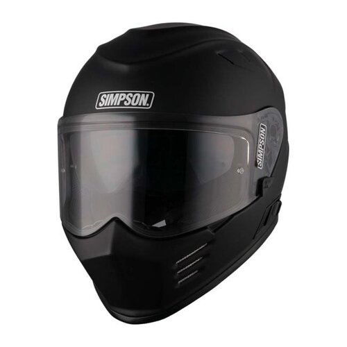 Simpson Venom-Helm | Mat Zwart | Kies Maat