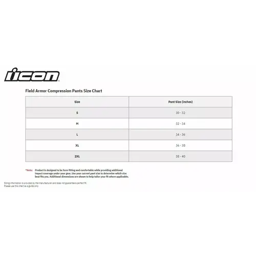 ICON Pantaloni a compressione Field Armor™ neri