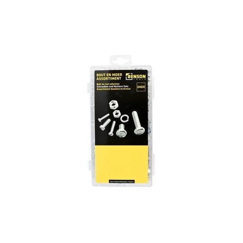 Benson Tools Selección de tornillos y tuercas 240 uds.