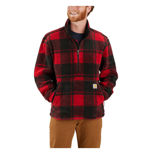 Carhartt Pull Polaire Coupe Ample | Pommetier/Plaid Noir | Choisissez La Taille