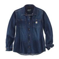 Mittelschweres Damen-Shirt | Denim | Wählen Sie Größe