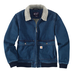 Veste Femme Doublée Sherpa En Denim Coupe Décontractée | Hêtre | Choisissez La Taille
