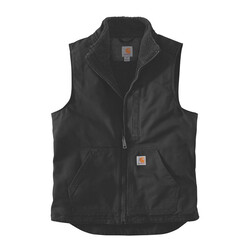 Gilet À Col Montant Doublé Sherpa | Noir | Choisissez La Taille