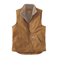 Sherpa-Lined Mock-Neck Vest Carhartt |Brown | Choose Size