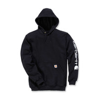 Sweat À Capuche Avec Logo Sur La Manche | Noir | Choisissez La Taille