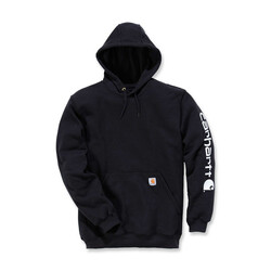 Sweat À Capuche Avec Logo Sur La Manche | Noir | Choisissez La Taille