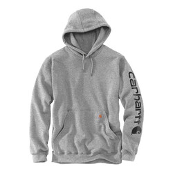 Kapuzenpullover Mit Logo Am Ärmel | Grau/Schwarz | Wählen Sie Größe
