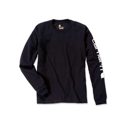 Ärmel-Logo-Longsleeves | Schwarz
