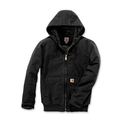 Washed Duck Insulated Active Jackets | Black