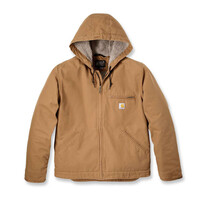 Veste Doublée Sherpa En Canard Lavé | Marron | Choisissez La Taille